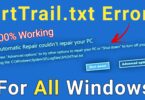 How To Fix SrtTrail.txt Error